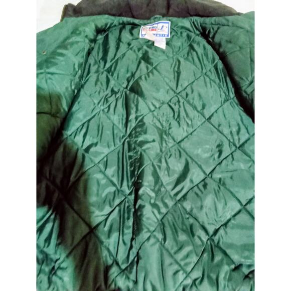 Vintage 90s Pro Line Logo 7 Green Bay Packers Parka Jacket Diamond Hood Y2K - Picture 14 of 16